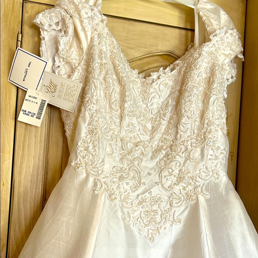 Ted Lapidus Pure Silk White Gown